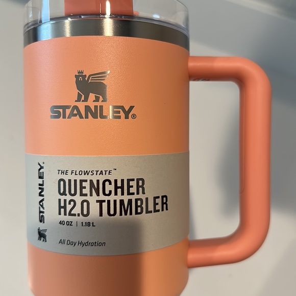 Stanley Melon Peach Tumbler 40 oz. Quencher H2.0 FlowState Water Cup NEW - Picture 3 of 4